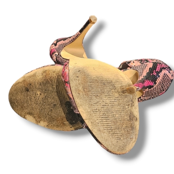 Snakeskin print strappy heels - Picture 7 of 7